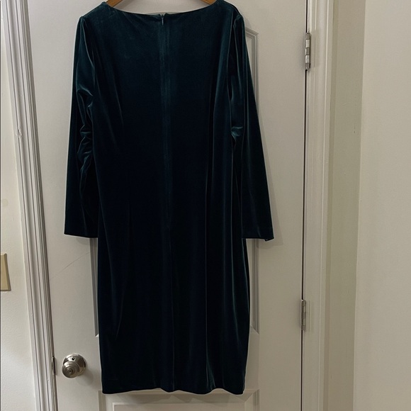 Donna Karan Green Long Sleeve Dress - Picture 7 of 10
